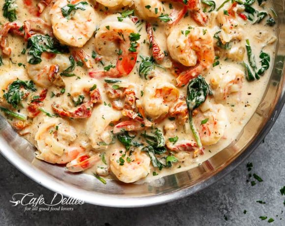 Creamy Garlic Butter Tuscan Shrimp Magda S Recipes